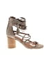 Jeffrey Campbell 100% Leather Gray Sandals Size 8 - photo 1
