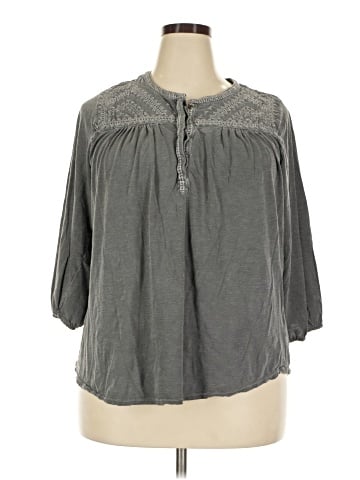 Lucky Brand 3/4 Sleeve Blouse (view 1)