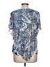 Studio Works Blue Short Sleeve Blouse Size L - photo 2