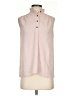 Ellen Tracy Pink Sleeveless Button-Down Shirt Size S - photo 1