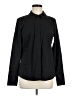 Express Solid Black Long Sleeve Button-Down Shirt Size M - photo 1