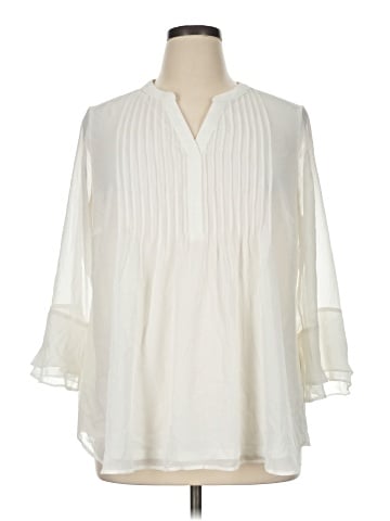 Charter Club 3/4 Sleeve Blouse (view 1)