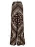 MNG Paisley Brown Casual Pants Size M - photo 2