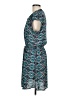 Black Rainn 100% Polyester Paisley Teal Casual Dress Size M - photo 5