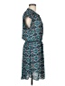 Black Rainn 100% Polyester Paisley Teal Casual Dress Size M - photo 4