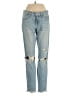 Current/Elliott Hearts Blue Jeans Size 24 waist - photo 1