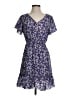 Shein Paisley Purple Blue Casual Dress Size 4 - photo 1