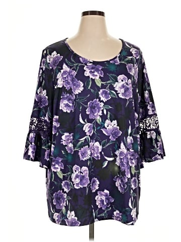 Catherines 3/4 Sleeve Blouse (view 1)