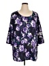 Catherines Purple 3/4 Sleeve Blouse Size 1X - photo 1