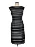 Calvin Klein Stripes Gray Cocktail Dress Size L (estimated) - photo 1