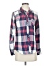 Rails 100% Rayon Plaid Blue Long Sleeve Button-Down Shirt Size XS - photo 1