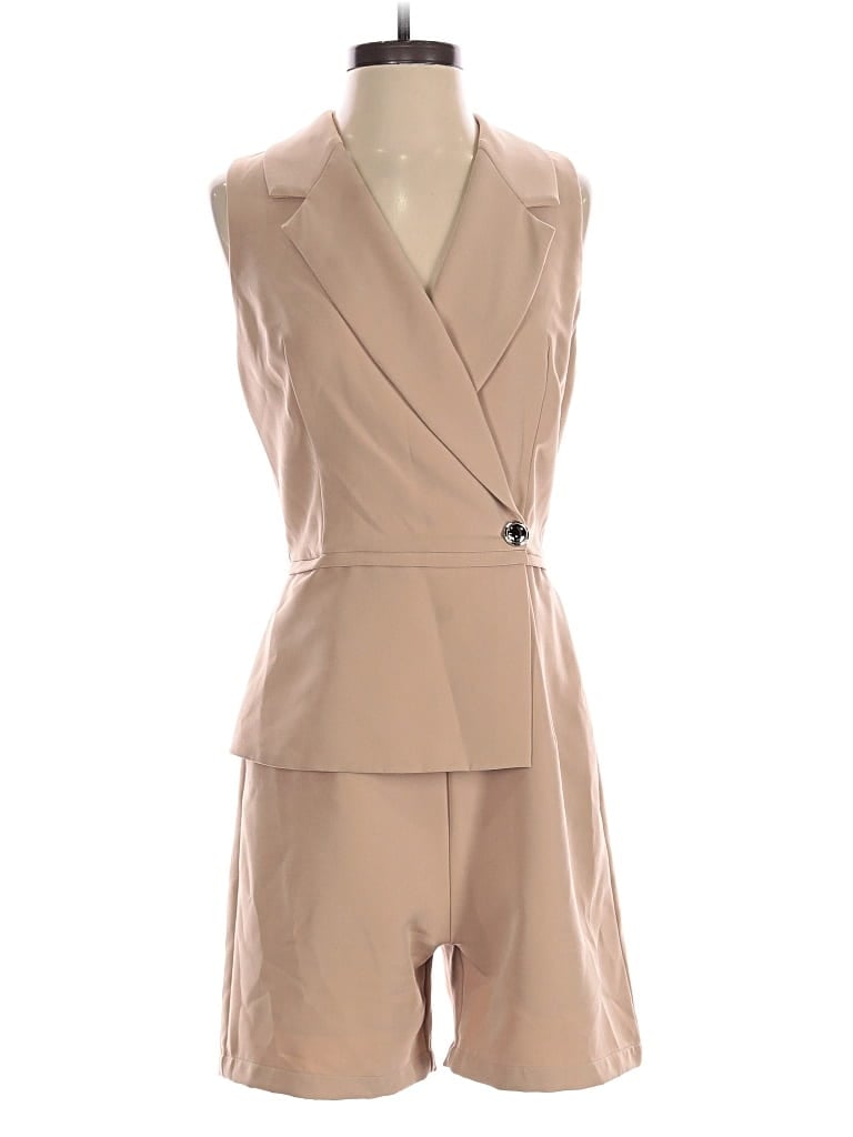 Pre-owned Unbranded Romper In Tan