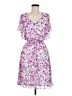DKNY Floral Purple Cocktail Dress Size 6 - photo 1