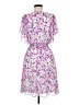 DKNY Floral Purple Cocktail Dress Size 6 - photo 2
