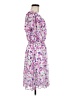 DKNY Floral Purple Cocktail Dress Size 6 - photo 4