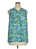East Adeline 100% Polyester Blue Sleeveless Blouse Size 1X - photo 1