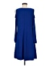 Nina Leonard Solid Blue Casual Dress Size M - photo 2