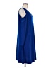 Nina Leonard Solid Blue Casual Dress Size M - photo 4