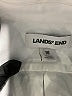 Lands' End 100% Cotton Solid Ivory Long Sleeve Button-Down Shirt Size 16 - photo 7