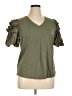 Chico's Green Short Sleeve Top Size XL - photo 1
