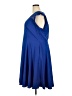 City Chic Solid Blue Casual Dress Size 18 Plus (M) - photo 5
