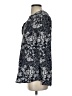 Garnet Hill 100% Silk Paisley Blue Long Sleeve Silk Top Size 00 - photo 5