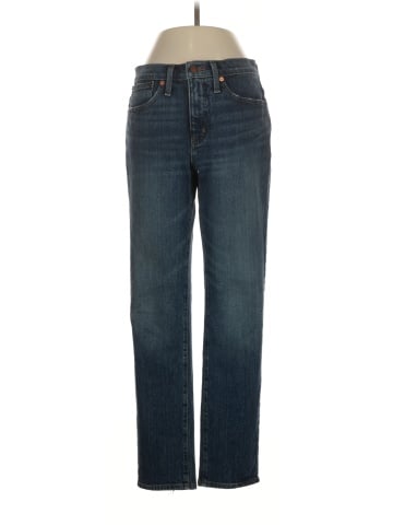 Madewell Tomboy Straight Jeans in Chaseley Wash (view 1)