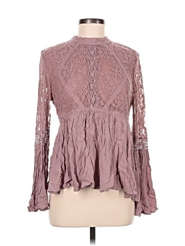 American Eagle Outfitters Long Sleeve Blouse (view 1)