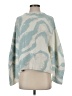 Sleeping On Snow Animal Print Teal Pullover Sweater Size XS - photo 1