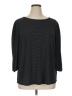 Adrianna Papell Black 3/4 Sleeve Top Size 1X - photo 1