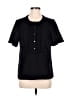 J.Crew Black Short Sleeve Blouse Size 8 - photo 1