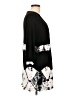 Boston Proper Tie-dye Black Casual Dress Size L - photo 4