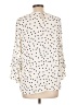 Christopher & Banks 100% Rayon Polka Dots Ivory 3/4 Sleeve Blouse Size L - photo 2