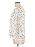 Christopher & Banks 100% Rayon Polka Dots Ivory 3/4 Sleeve Blouse Size L - photo 5