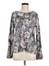 Dantelle Floral Gray Pullover Sweater Size M - photo 1