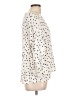 Christopher & Banks 100% Rayon Polka Dots Ivory 3/4 Sleeve Blouse Size L - photo 4