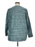 Jones New York 100% Polyester Tweed Teal Pullover Sweater Size XL - photo 2