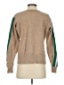 Sandro Color Block Tan Wool Pullover Sweater Size Sm (1) - photo 2