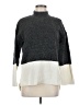 MICHAEL Michael Kors Color Block Gray Turtleneck Sweater Size M - photo 1