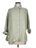 Lou & Grey Green 3/4 Sleeve Button-Down Shirt Size M - photo 1