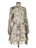TCEC 100% Polyester Print Ivory Casual Dress Size S - photo 1
