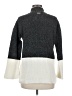 MICHAEL Michael Kors Color Block Gray Turtleneck Sweater Size M - photo 2