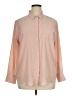Nine West 100% Polyester Color Block Pink Tan Long Sleeve Blouse Size XL (petite) - photo 1