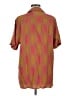 OAS 100% Viscose Color Block Orange Short Sleeve Button-Down Shirt Size M - photo 2