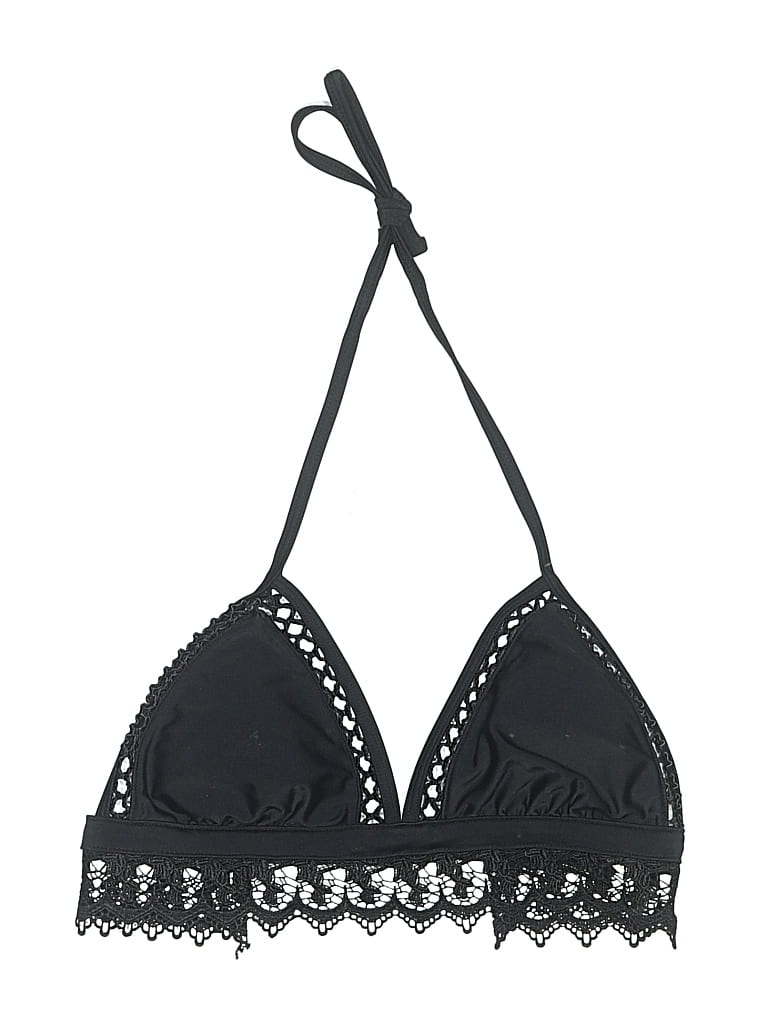 Pre-owned Xhilaration Swimsuit Top Black Swimwear