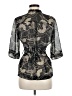 Next 100% Polyester Black Short Sleeve Blouse Size 6 - photo 2