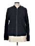 Ann Taylor LOFT Chevron-herringbone Blue Track Jacket Size L - photo 1