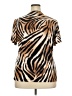 JM Collection Brown Short Sleeve Blouse Size 2X - photo 2