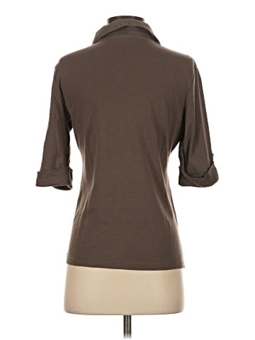 Karen Scott 3/4 Sleeve Button-Down Shirt (view 2)