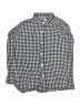 Gap Kids 100% Cotton Checkered-gingham Blue Long Sleeve Button-Down Shirt Size L (kids) - photo 1